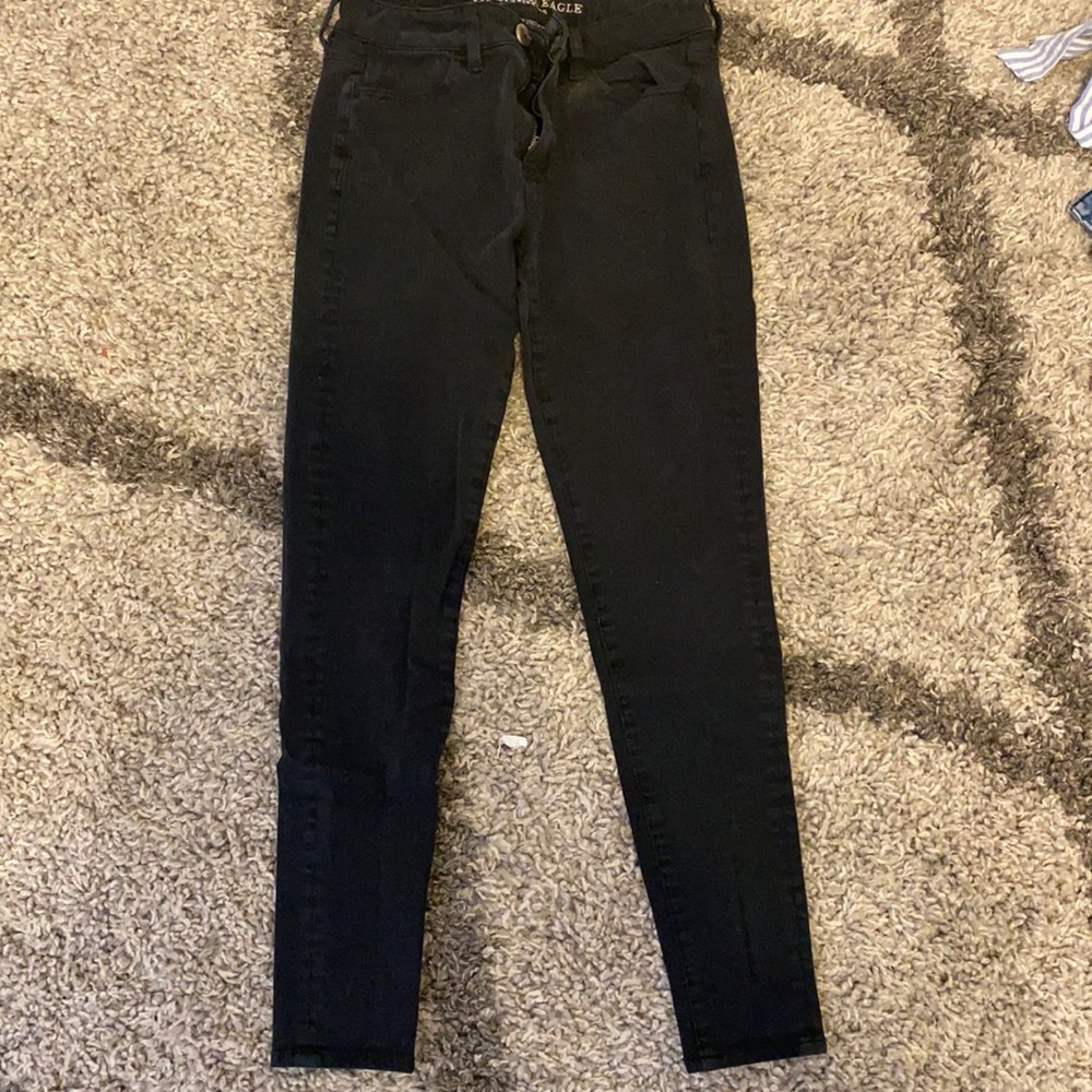 american eagle black skinny jeans